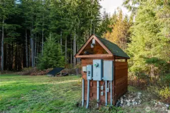 Electrical service sized for two homes and future expansion