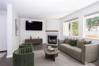 Living area showing natural light, modern finishes and comfortable layout for daily living.