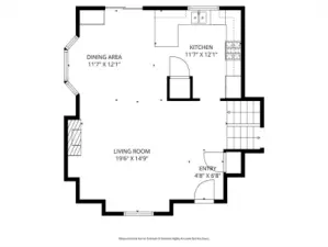 Main level floor plan.