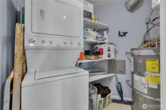 In-unit laundry adds everyday convenience.