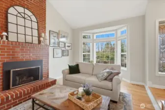Cozy conversation area in living room