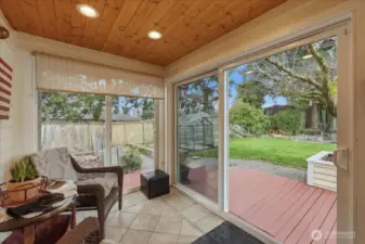 Closed in Sun Porch, another spot for morning quiet times.