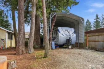 RV storage, YES, with semi secluded private enterance.