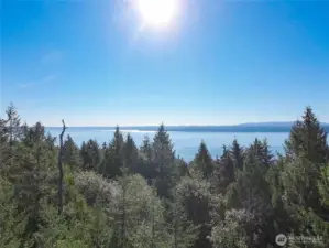 Drone shot facing the East