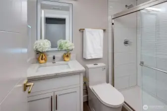 Ground level bathroom (virtually staged)