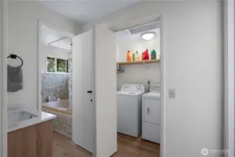 Laundry and 2nd floor hall bathroom