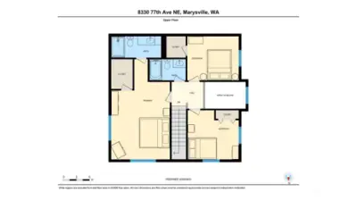 Upper floor floorplan