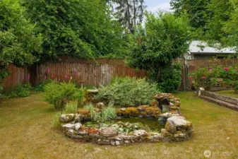 Backyard Oasis complete with pond!