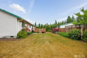 Generous 1/4 acre level lot