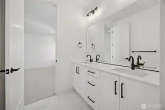 Primary bath of actual home