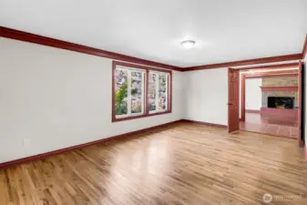 Large primary bedroom or assisted living unit