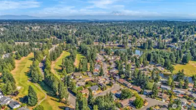 Across the street from Twin Lakes golf course