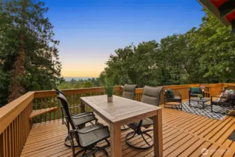 The deck wraps nearly the entire house, over 1000SF in total!!!