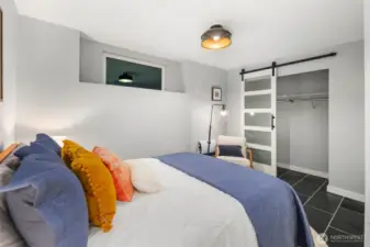 Bedroom downstairs (non-conforming)