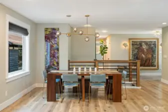 Dining room open to kitchen and living room