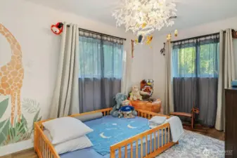 Bedroom with view of front yard