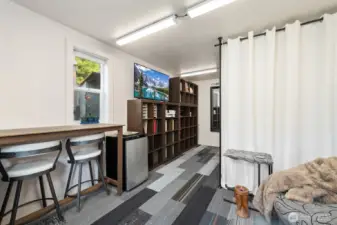 Separate from house - 640 SF with office/sleeping area