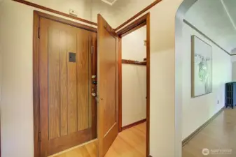 One of the large closets