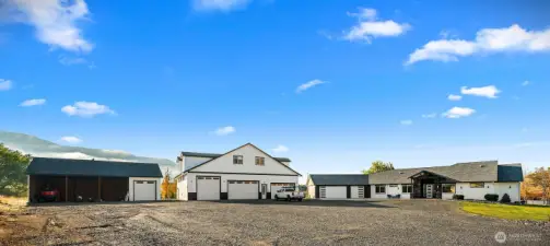house, shop and barn