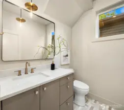 Main floor half bath