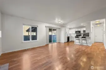 From right corner of Living Room looking towards kitchen