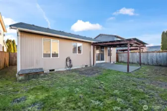 backyard, left corner