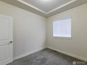2nd bedroom has carpet.