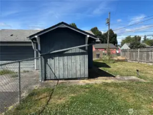 Walking toward garage