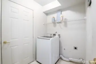 Laundry room on main level