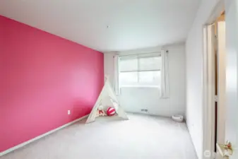 One bedroom with huge walk in closet