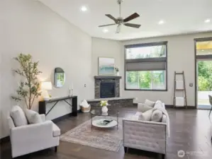 Windows have been adorned with highend black-out blinds that open and close to the top or the bottom.