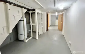Basement door leads to outdoor driveway