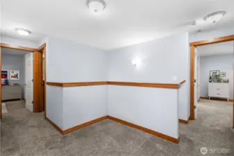 upstairs landing with primary to the right