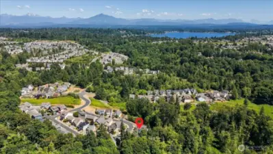 Aerial View with proximity to Lake Stevens