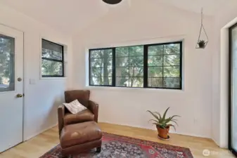 A great spot for a second sitting area or even an office!