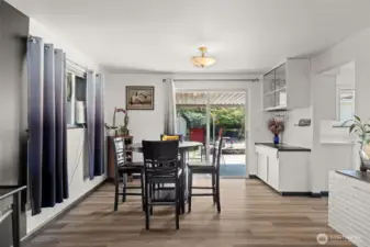 Dining room from living room