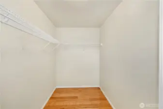 Primary Bedroom Walk-In Closet.