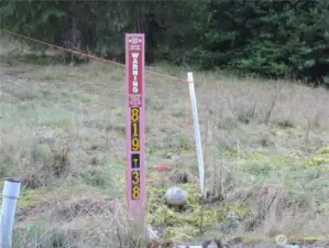 Left front corner of the property