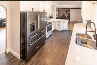 Interior kitchen view