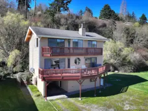 Multiple decks capturing the view.