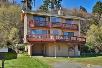 Carport with has EV charger.