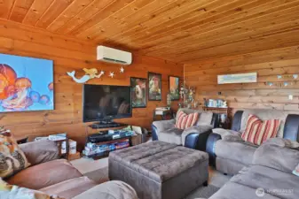 Ductless heating and air conditioning system.