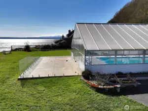 Indoor swimming pool.