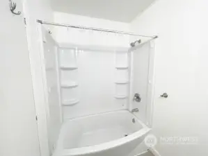 Full Shower/Tub in Main Bathroom.