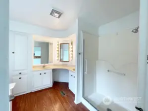 Primary Bathroom with large shower...