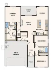 Disclaimer – Main Floor – Marketing rendering of floor plan, illustrative purposes only – may vary per location.