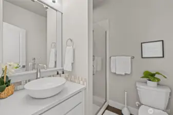 3/4 Bath on main level