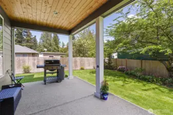 Great covered patio