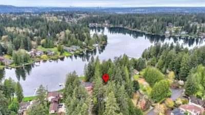 Pine Lake in the heart of Sammamish - your secluded sanctuary near modern conveniences.