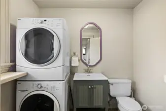 Laundry and bath on main level